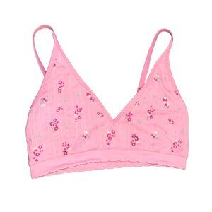 Pink Mossimo Floral Bralette Large